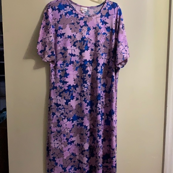 LuLaRoe Dresses & Skirts - Plus size purple/blue LulaRoe dress